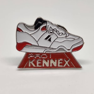 Pro Kennex tennis trainers enamel pin badge.