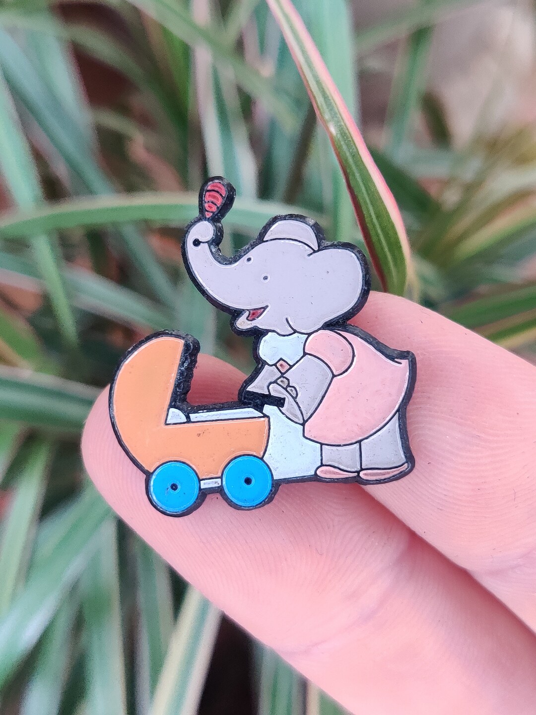 Babar the Elephant Vintage Enamel Lapel Pin Badge. Etsy