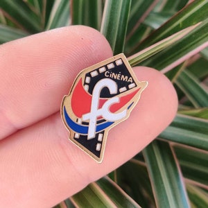 Cinema FC vintage enamel lapel pin badge.