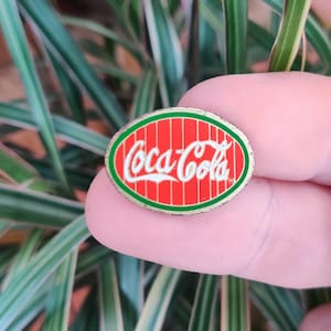Coca Cola vintage lapel pin badge. Coke
