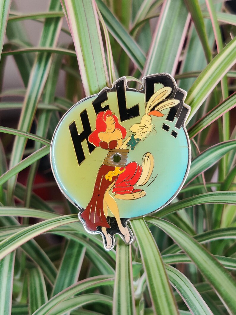 Roger Rabbit Jessica Rabbit Large Vintage Enamel Lapel Pin Badge. Etsy UK