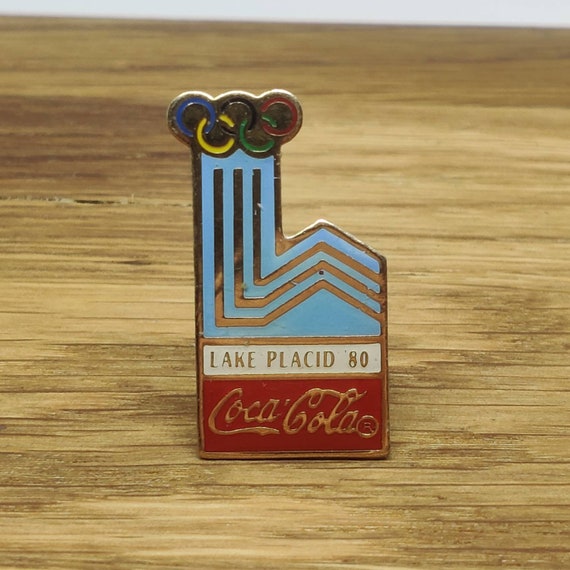 Coca Cola Coca Cola Lake Placid 32 Olympic Games Pin Badge 