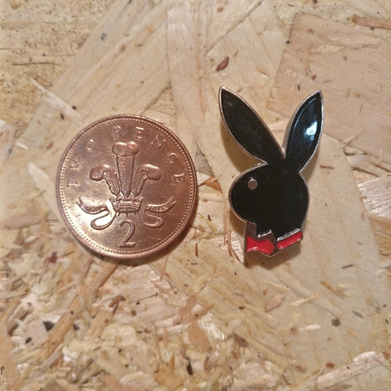 Playboy enamel lapel pin badge bunny vintage retro collectable Etsy
