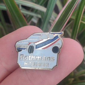 Rothmans Mitsubishi Rally Racing Car Vintage Enamel Lapel Pin Badge. - Etsy