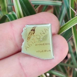 Arizona USA, vintage enamel lapel pin badge.