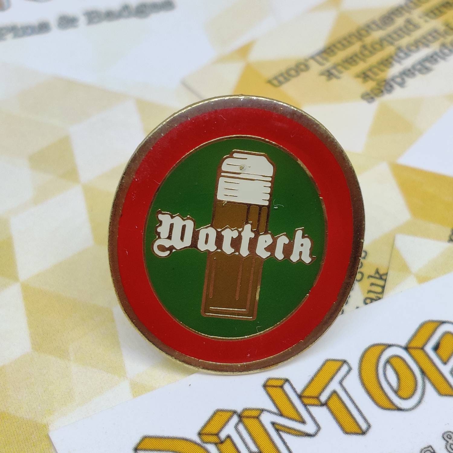 Warteck beer pin badge gift beer ale carlsberg Etsy