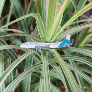 Air Inter french airline passenger plane vintage enamel lapel pin badge.