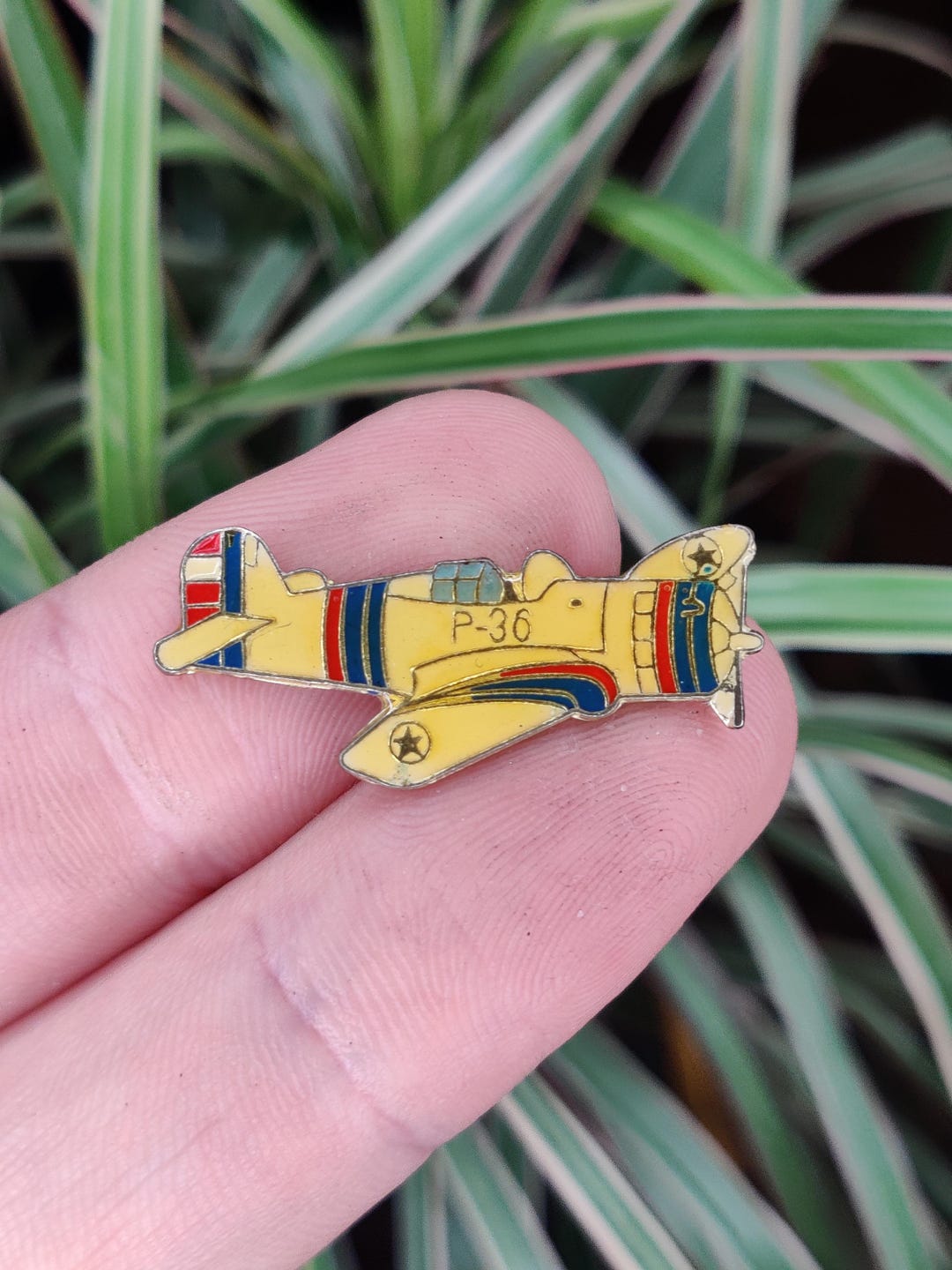 Crescent Hawk Pin Curtiss P-36 Hawk Vintage Enamel Lapel Pin Badge. - Etsy