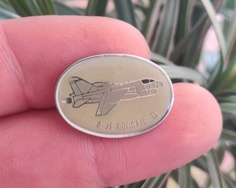 A 7 Corsair pin, U.S Air Force vintage enamel lapel pin badge.