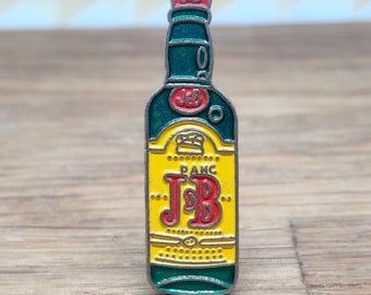 J & B  J and B  scotch whisky pin badge whiskey lapel pin vintage enamel