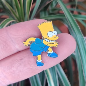 Bart Simpson vintage pin badge, Matt Groening, The Simpsons.