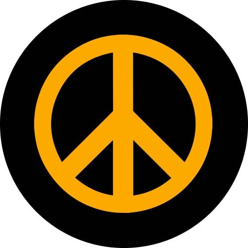 Peace symbol Spare Tire Cover