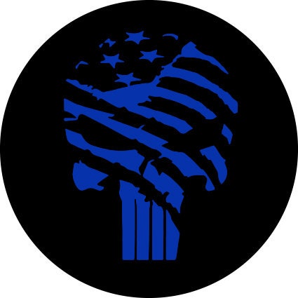 Discover Punisher Flag Spare Tire Cover