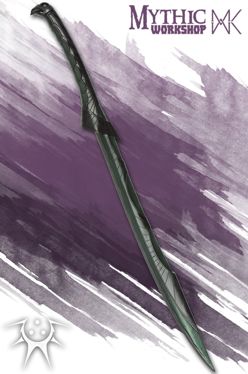 The Livid Dusk - Green dark elf LARP sword drow foam weapon short Nilveth