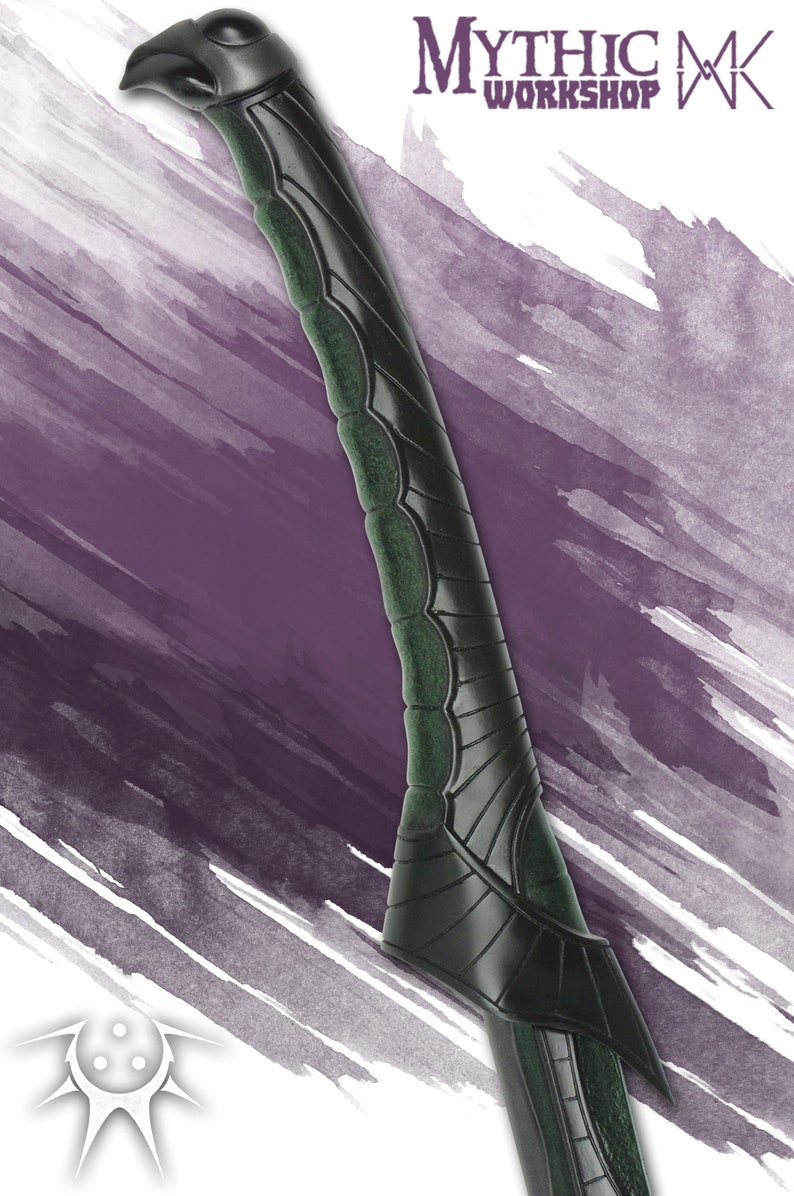 The Livid Dusk - Green dark elf LARP sword drow foam weapon short Nilveth