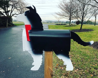 Border Collie Mailbox | Unique Dog Mailbox | PP008