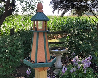 Lighthouse Bird Feeder | Made with Recycled Plastics | E-LHS