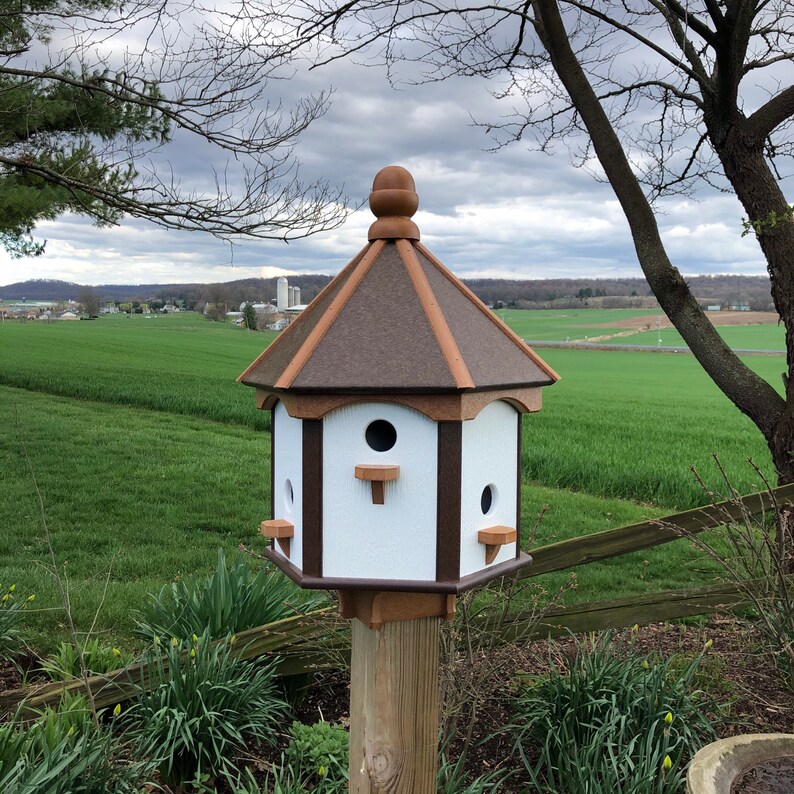 Birdhouse with Six Apartments Durable Poly Lumber Etsy