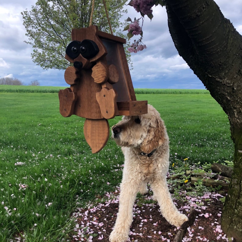 Raccoon Bird Feeder Hand Made From Reclaimed Wood BF29 Etsy