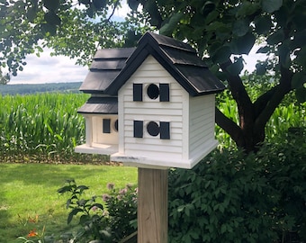 Rustic Large Birdhouse | Reclaimed Materials | Amish Made | SH-BH4
