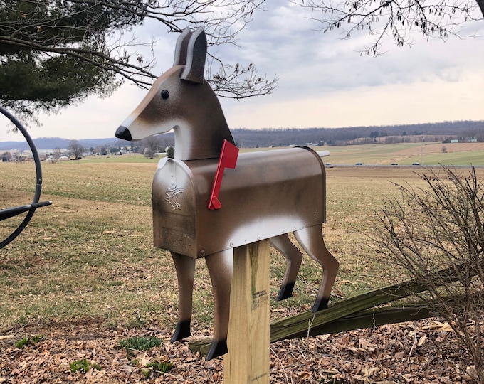 Rustic Deer Mail Box This item is unavailable - Etsy