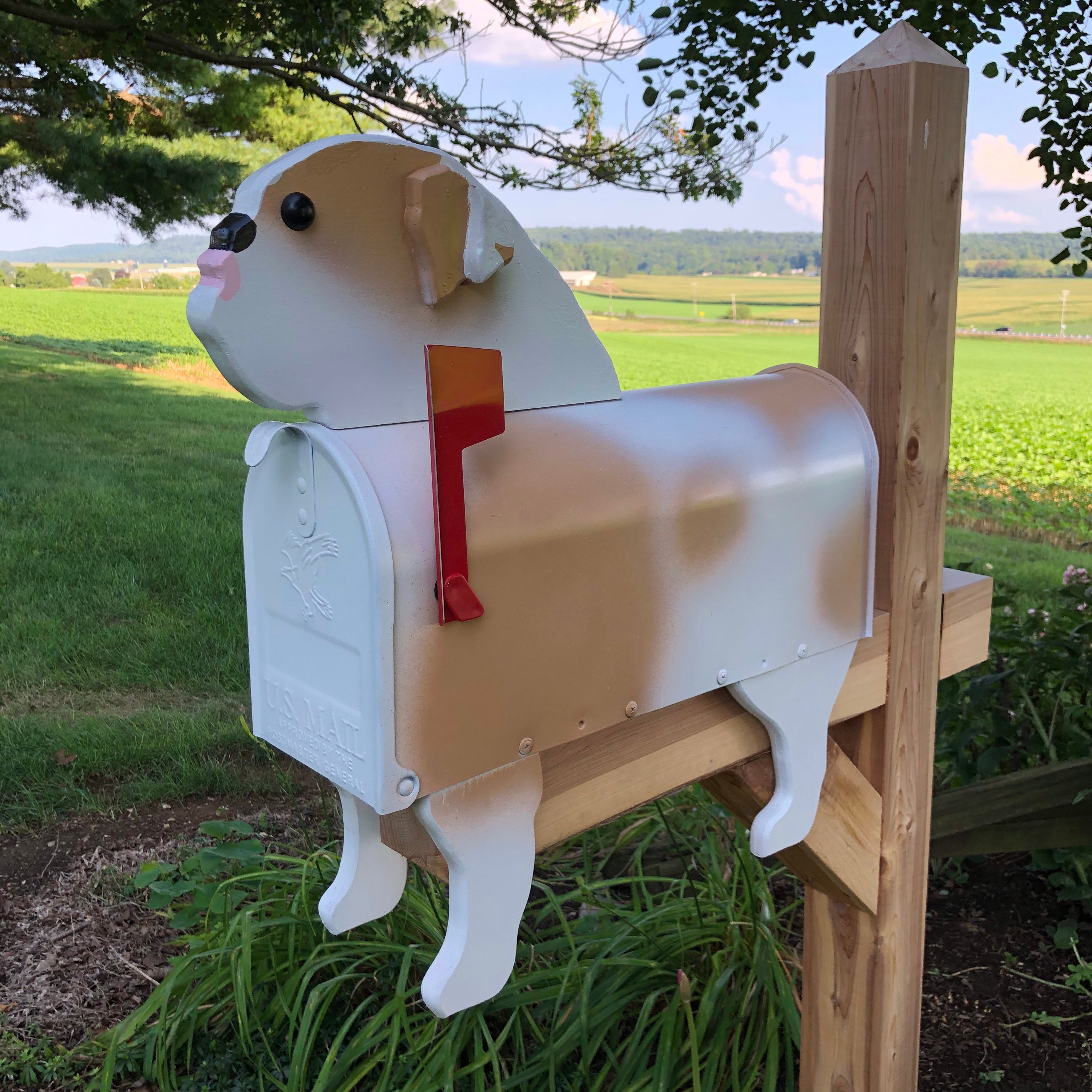 British Bulldog Mailbox Unique Dog Mailbox Etsy UK