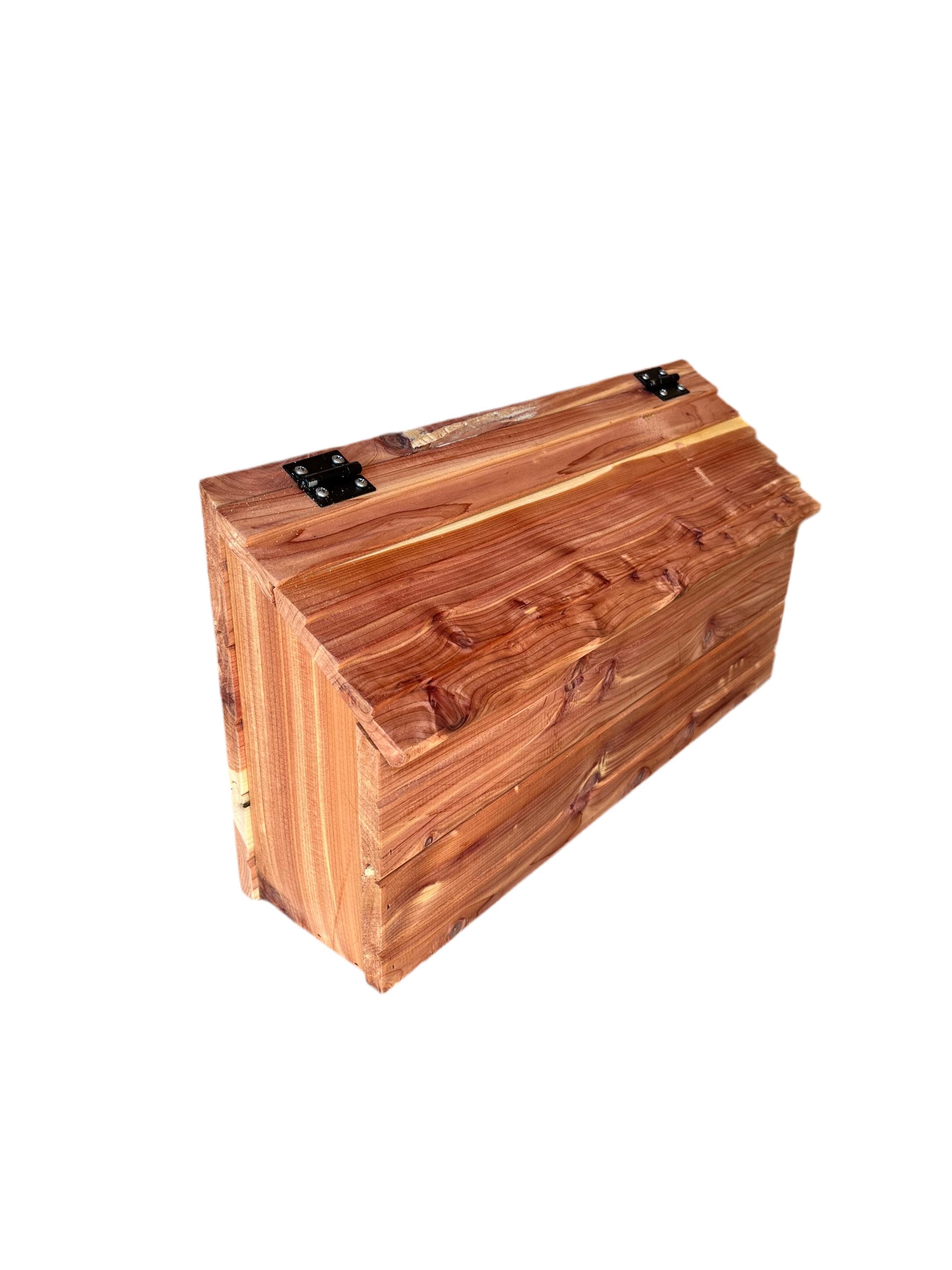 Cedar Wall Mount Mailbox | City Mailbox | Made with Beautiful Aromatic Red Cedar | SB066