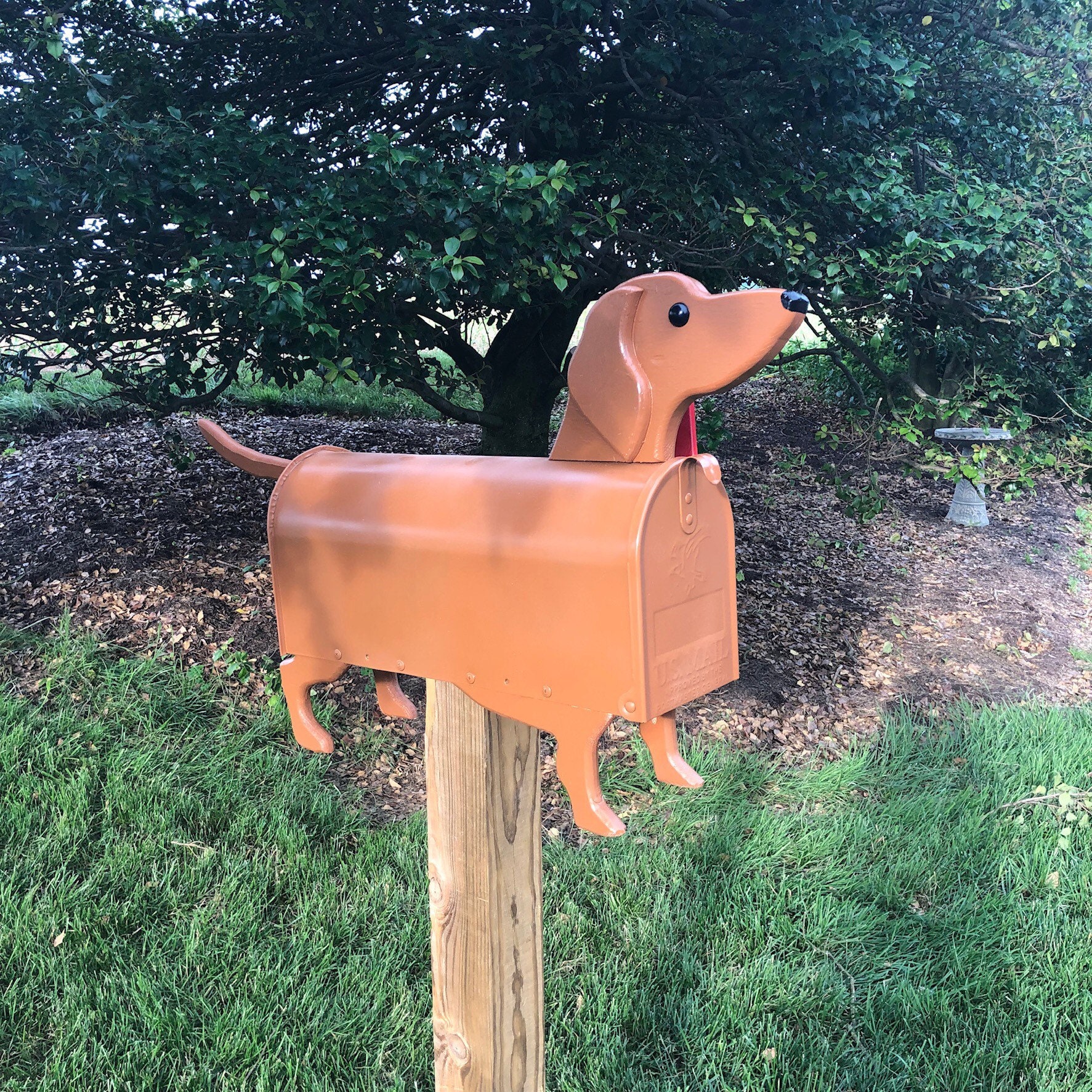 Red Dachshund Mailbox Wiener Dog Unique Dog Mailbox Etsy