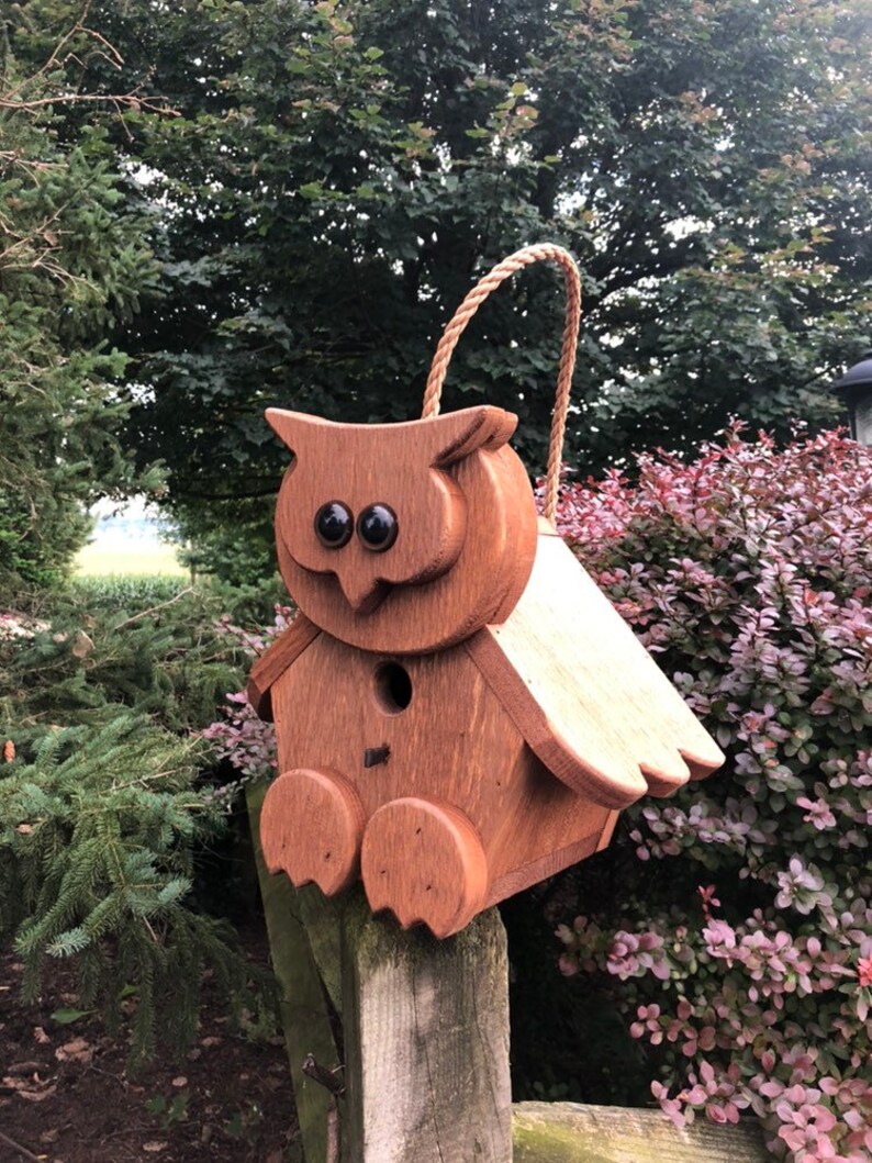 Owl Birdhouse Hand Made from Reclaimed Wood BH9 Etsy