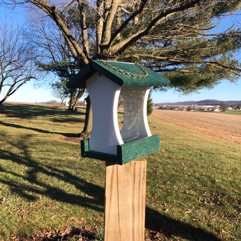 Hopper Style Bird Feeder Simple and Easy to Fill Made with Etsy