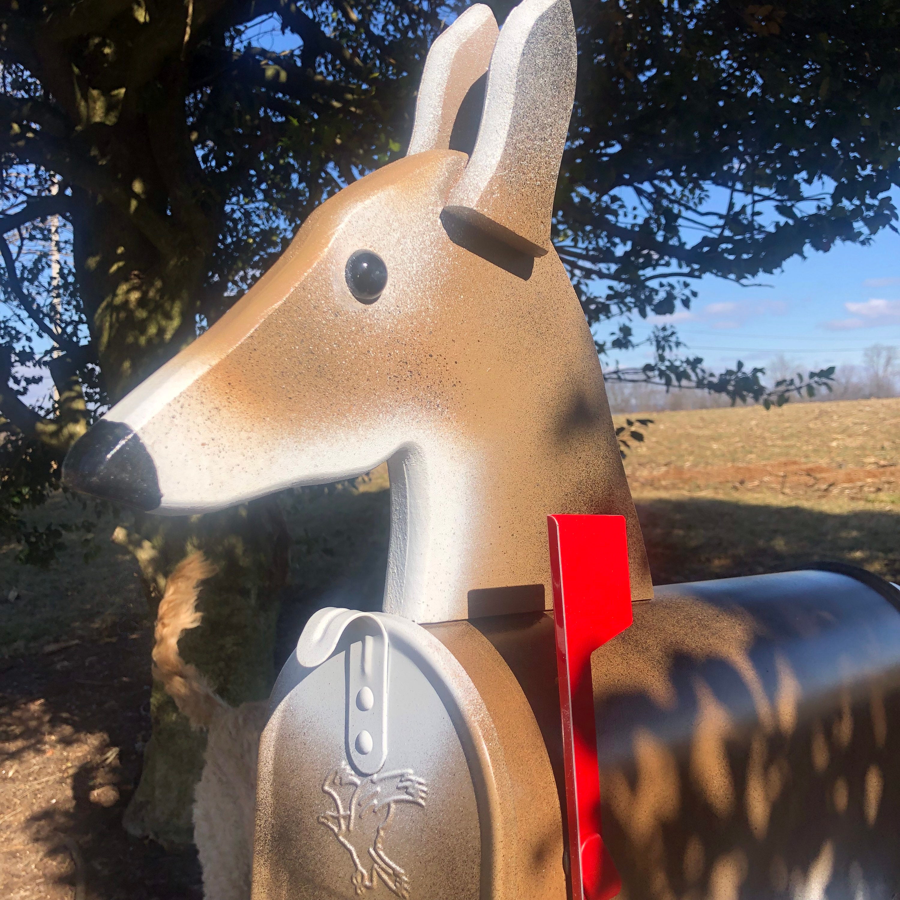 Rustic Deer Mail Box Deer Mailbox | Unique Doe Mailbox | Buck Mailbox | PP040 - Etsy