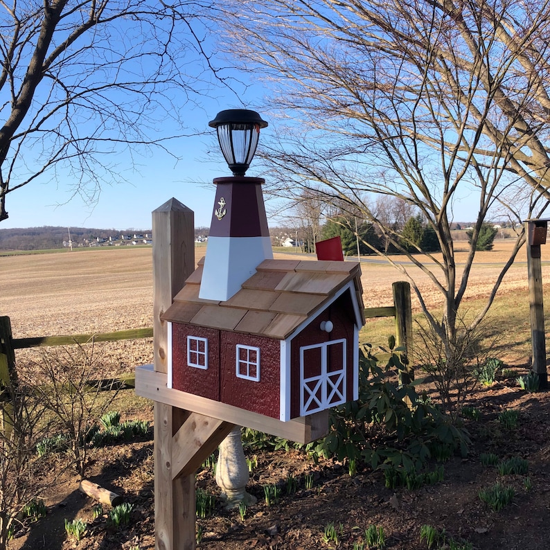 Barnegat Solar Lighthouse Amish Mailbox main image 0