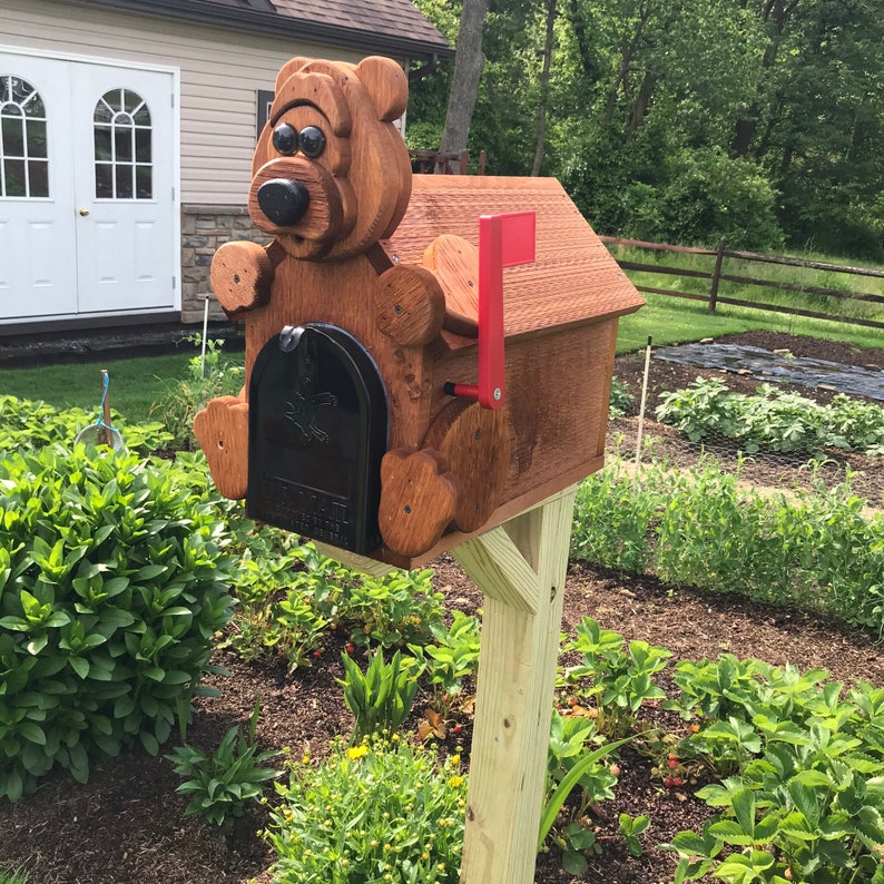 Adorable Bear Mailbox Metal Box Insert Made with Reclaimed Etsy