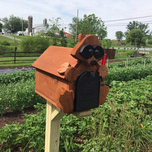 Adorable Raccoon Mailbox | Metal Box Insert | Made with Reclaimed Wood | B1001
