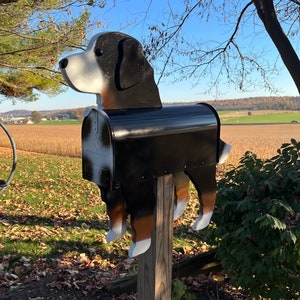 Bernese Mountain Dog Mailbox | Unique Dog Mailbox | pp090