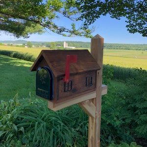 Rustic Wooden Mailbox | Metal Box Insert | Made with Reclaimed Wood | B1000