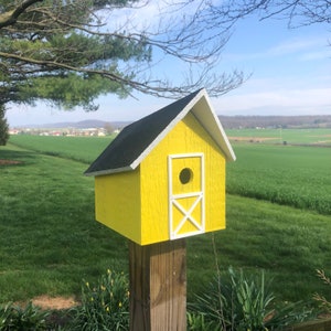 Simple Easy to Clean Birdhouse | Amish Outdoor Decor | K0006