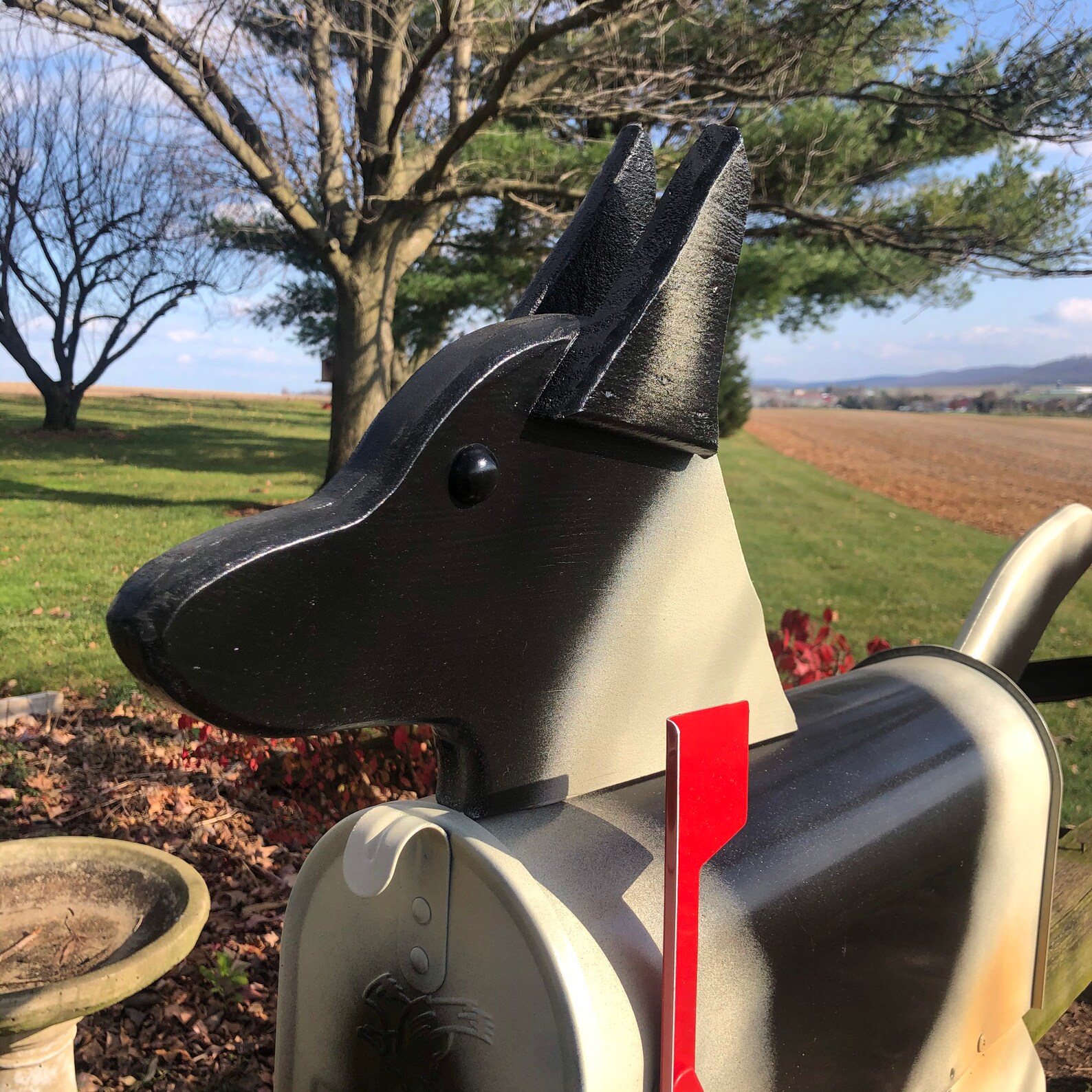 German Shepherd Mailbox Unique Dog Mailbox PP002 Etsy