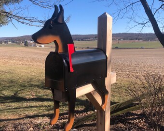 Buzón para Doberman Pinscher / Buzón para perros único / PP016