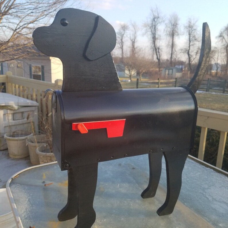 Black Labrador Retriever Unique Dog Mailbox PP003 Etsy