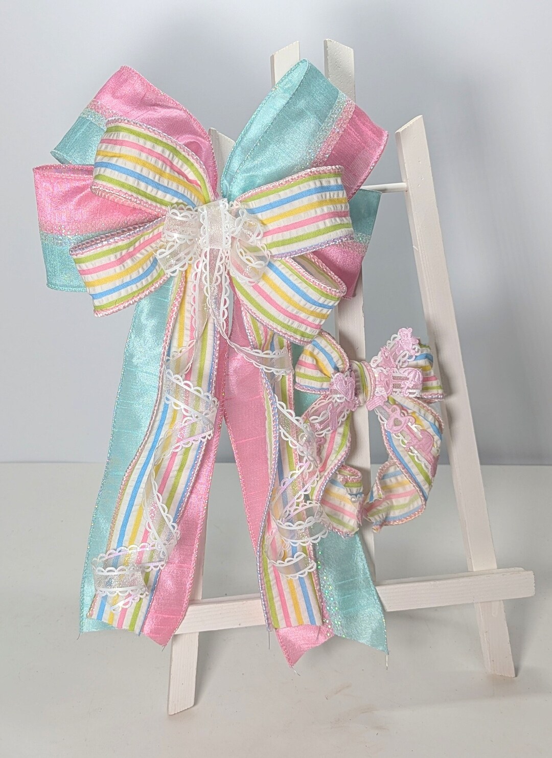 The Seersucker Bow Set-3 Colors