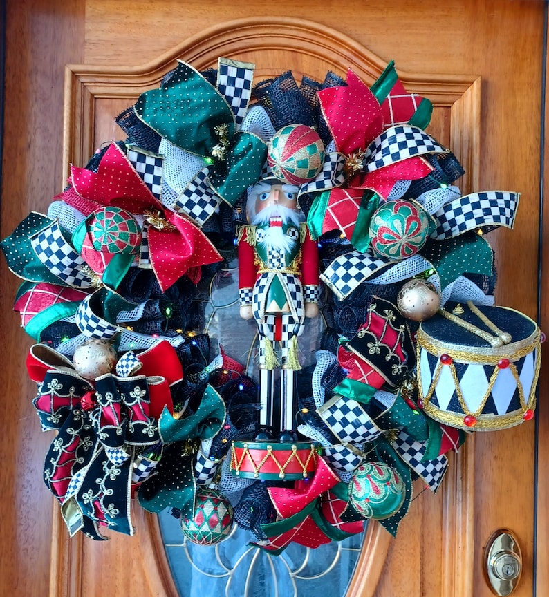 Courtly Check Highland Nutcracker Wreath Courtly Check Highland Nutcracker Wreath