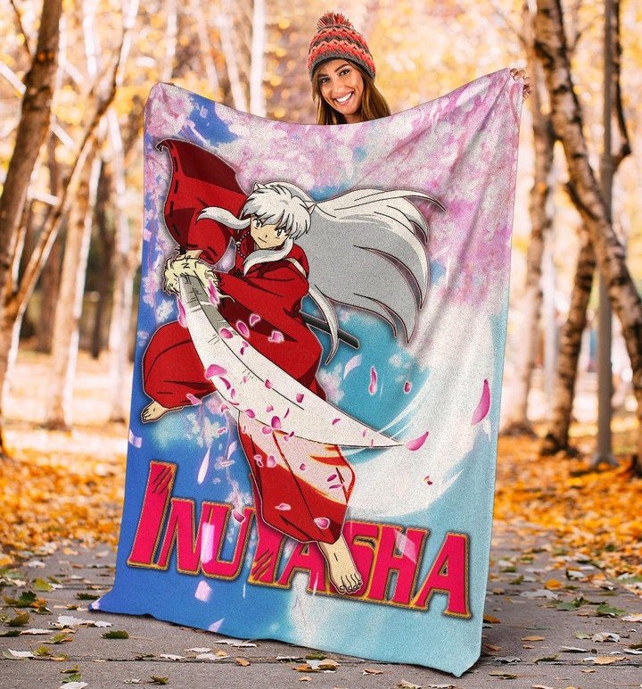 lnuyasha Anime Sherpa Fleece Blanket