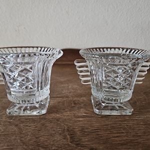 Vintage Indiana Glass Art Deco Sugar and Creamer Dish Set
