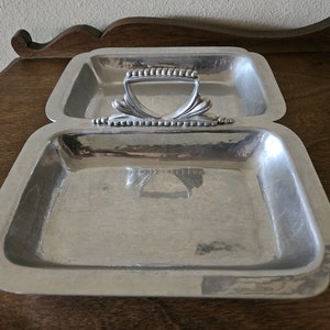 Vintage Cellini-Craft Handwrought Aluminum Tray