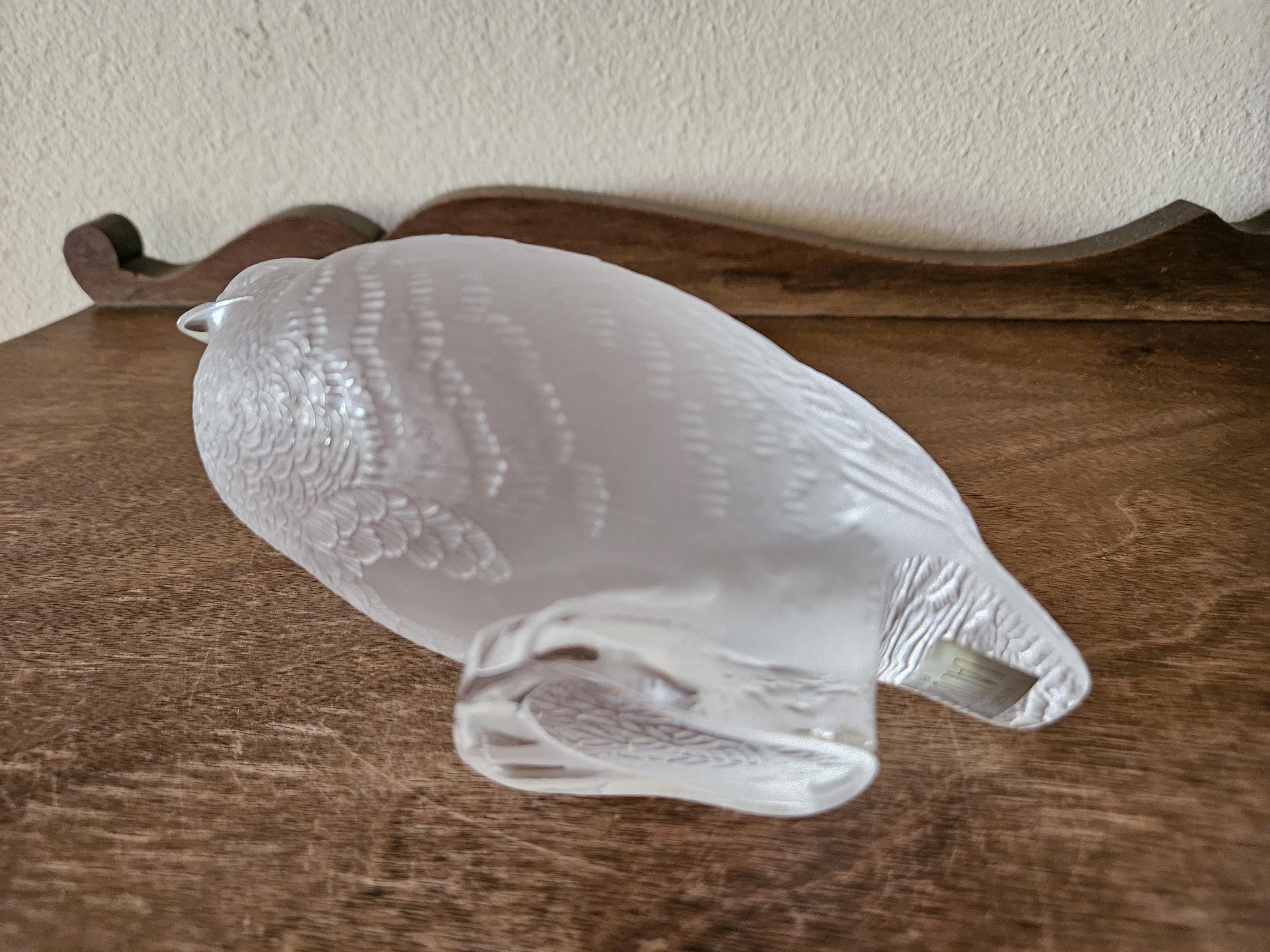 Lalique Perdrix Frosted Crystal Bird Quail Partridge, Signed - Etsy