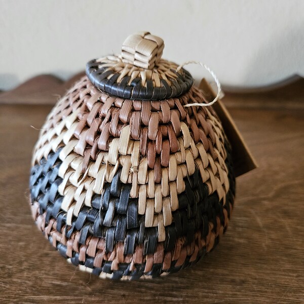 Traditional Zulu Woven Herb Basket