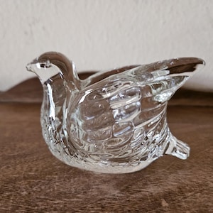 Avon Glass Bird Votive Candle Holder