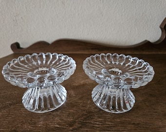 PartyLite Quilted Crystal Candle Holders