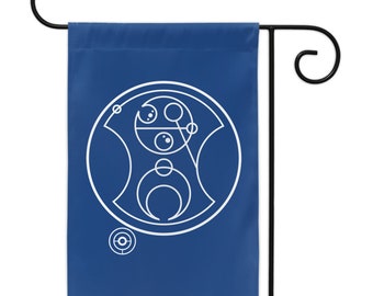 Sé amable. 12o Doctor Circular Gallifreyan Yard Banderas